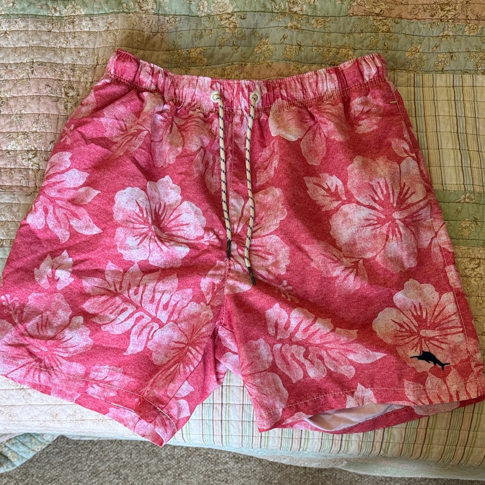 Tommy Bahama Pink Floral Swim Shorts